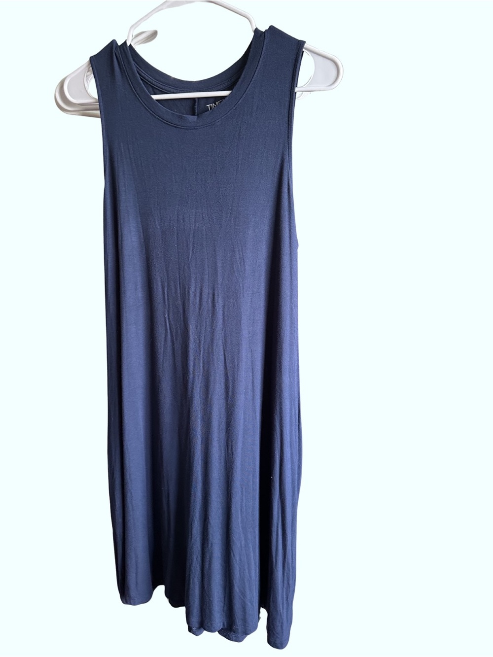 Sleeveless Navy Swing Dress